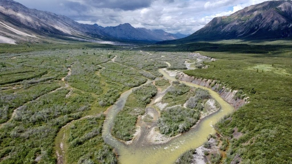 Braided Section of the Snake River, Yukon